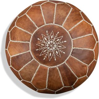 Pouf Marocchino in Pelle Autentica