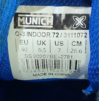 Zapatillas Munich G3 Indoor Talla 40