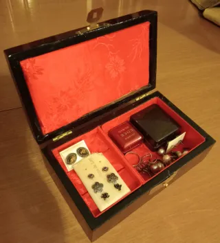 Joyero Oriental Madera Antiguo