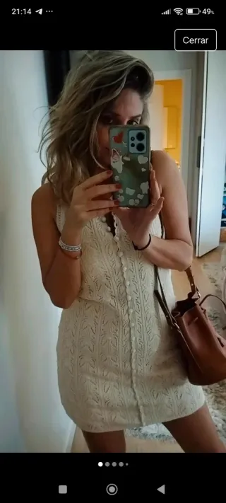 Vestido Sezane crema