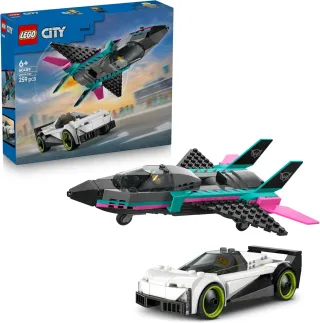 LEGO City Jet vs Coche 60489