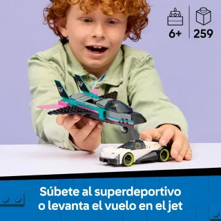 LEGO City Jet vs Coche 60489