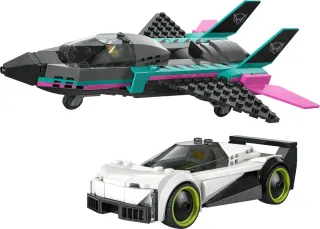 LEGO City Jet vs Coche 60489