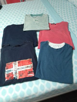 Lote 5 Camisetas Hombre