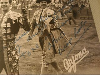 Fotos del Torero Diego Puerta .Firmadas.Años 60