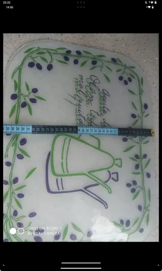 Bandeja decorativa aceitunas y jarras