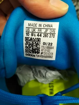 Adidas Supernova Unite Talla 44 Azul/Amarillo