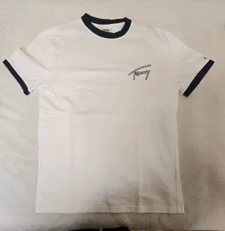 Camiseta Tommy Jeans Blanca Manga Corta