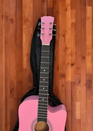 Chitarra 38 pollici rosa