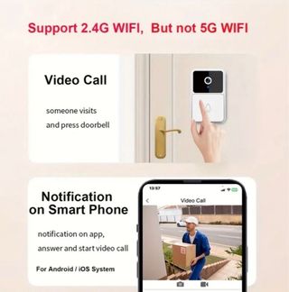 Videoportero Inteligente Wi-Fi con visión Nocturna