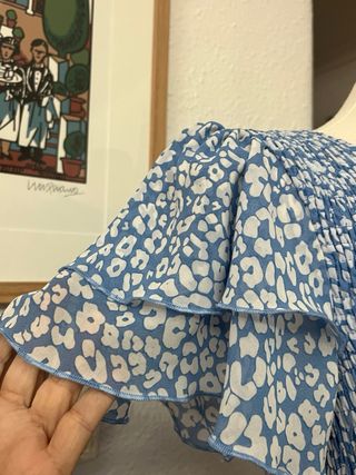 Vestido  Azul Blanco