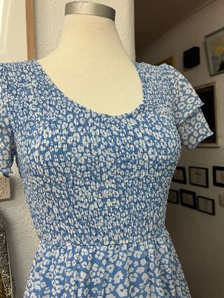 Vestido  Azul Blanco