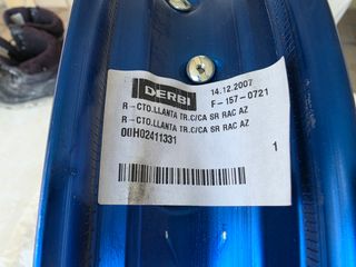 LLANTA TRASERA COMPLETA DERBI DRD RACING Y SM AZUL