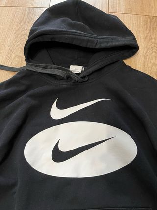 Sudadera Nike Negra Doble Swoosh