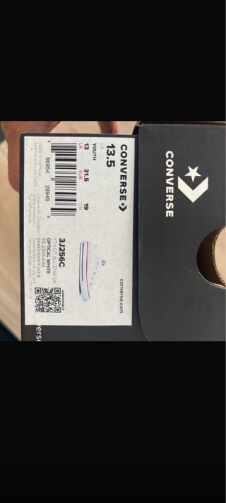 Converse niño blancas talla 31 poco uso