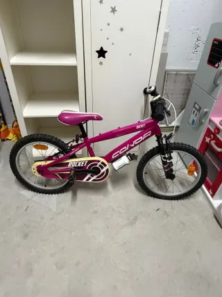 Bicicleta infantil niña rosa ROCKET
