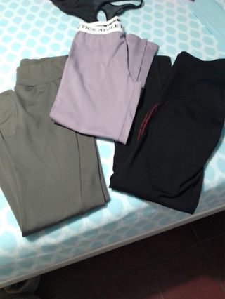 Lote 3 Leggings Deportivos Mujer