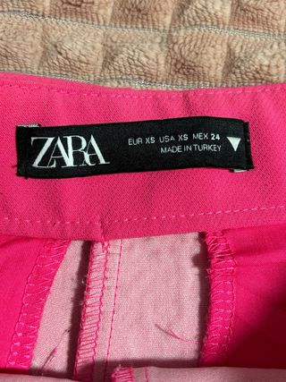 Falda pantalón Zara rosa