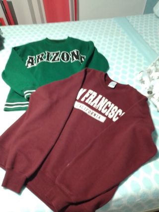 Sudaderas Arizona y San Francisco