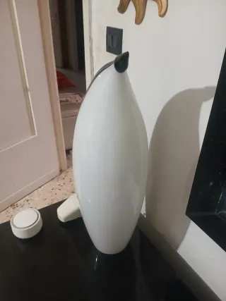 Lampada pinguino in vetro