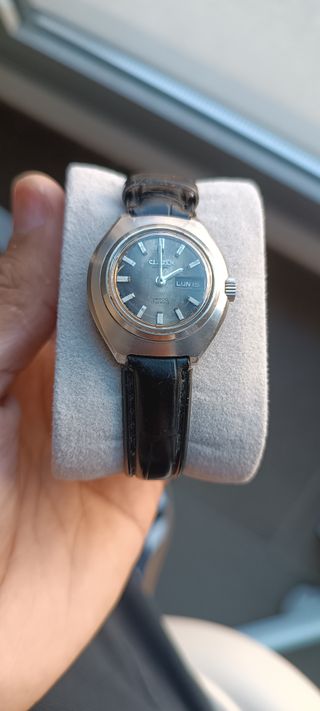 Reloj Citizen Automático Esfera Gris Correa Negra