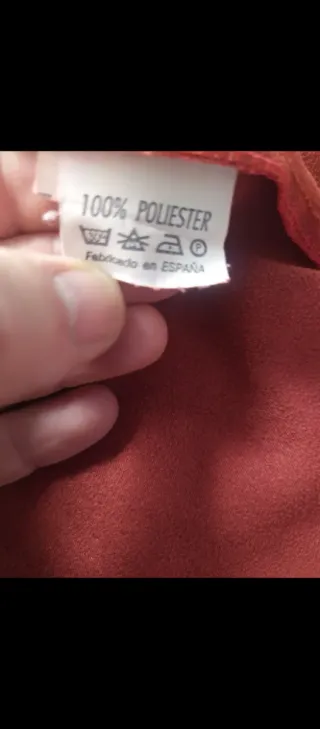 Camisa Antelina Manga Larga Mujer Roja