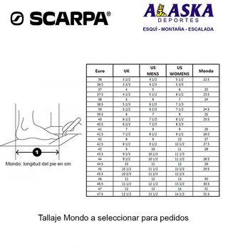 Scarponi da Sci da Montagna Scarpa F1 Taglia 39