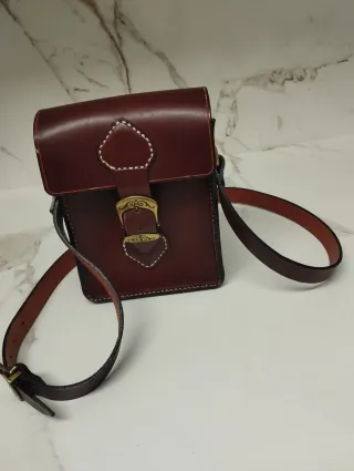 Bandolera de cuero unisex