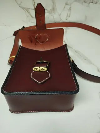 Bandolera de cuero unisex