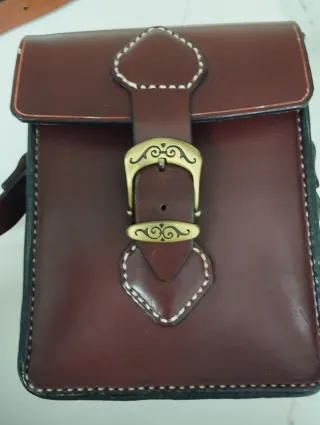 Bandolera de cuero unisex