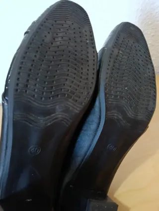 Zapatos Merceditas mujer piel Negros T39