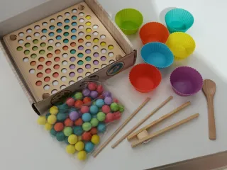 Set di giochi in legno per motricità fine