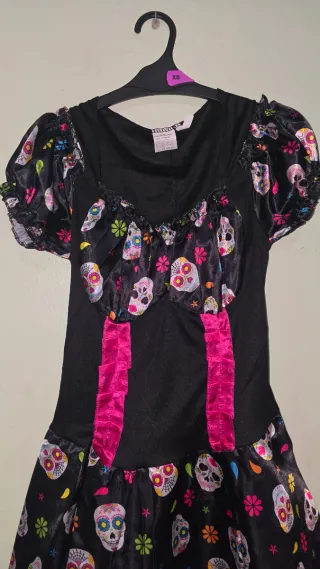 Disfraz Catrina Talla S Calavera