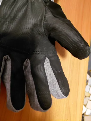 Guanti sci AST unisex grigio bianco 13/14 anni