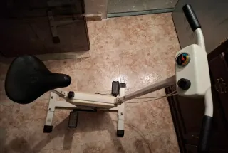 Bicicleta Estática Blanca