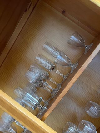 Conjunto copas y vasos cristal
