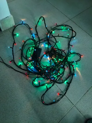 2-Luces LED Árbol Navidad Multicolor 12m-150 luc.