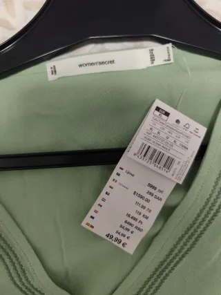 Vestido verano mujer verde XL