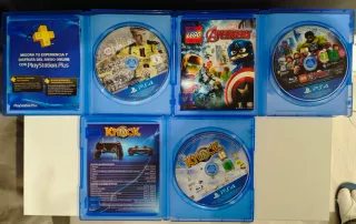 PS4 Slim 500GB Negra + Mando + 3 Juegos + cables