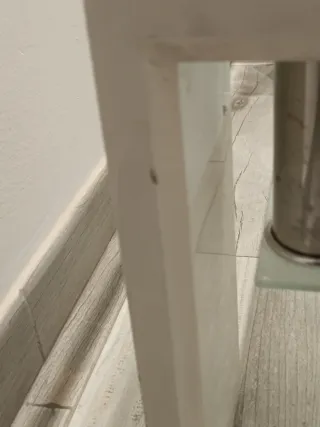 Mesa de centro cristal y madera