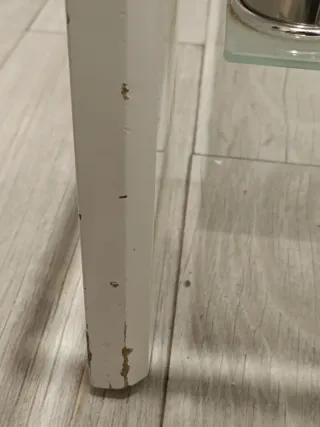 Mesa de centro cristal y madera