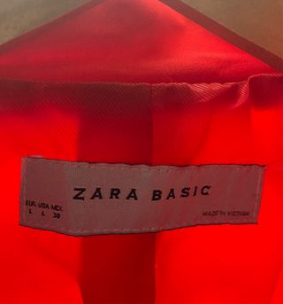 Conjunto Mujer Cazadora y Pantalón largo. Rojo.