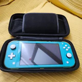 Nintendo Switch Lite Turchese + Custodia + SD 128GB
