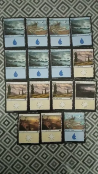 Mazo Magic 60 cartas azul blanco