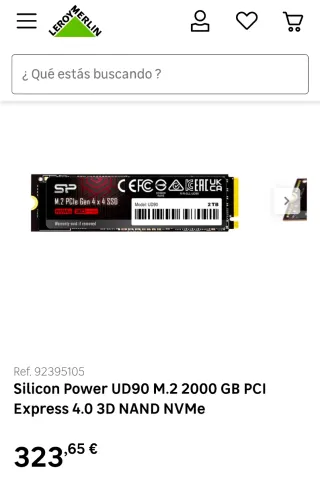 SSD M.2 NVMe 2TB PCIe Gen4 UD90 SP