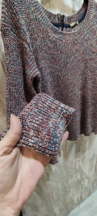 Jersey multicolor con cremallera