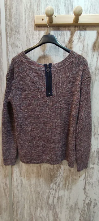 Jersey multicolor con cremallera