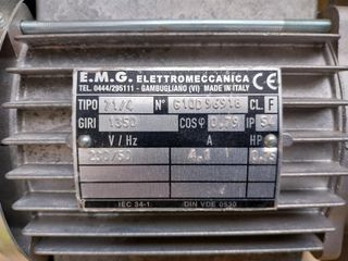 Motore elettrico EMG 0,75 CV (caldaia biomassa)