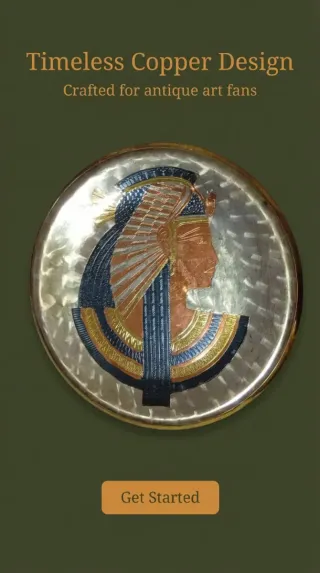 Plato 19 cm diameter ,Arte en Cobre Hecho a Mano.