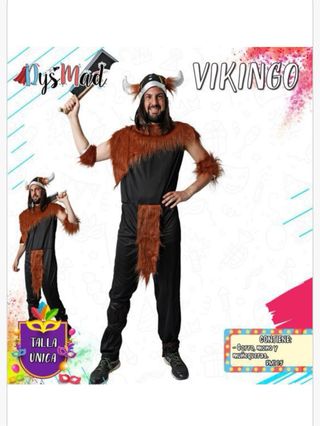 Disfraz Vikingo Talla Única Dysmad